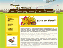 Tablet Screenshot of florerialaorquideagye.com